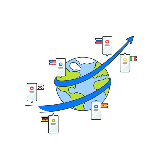 Regionalized production of localization strategy